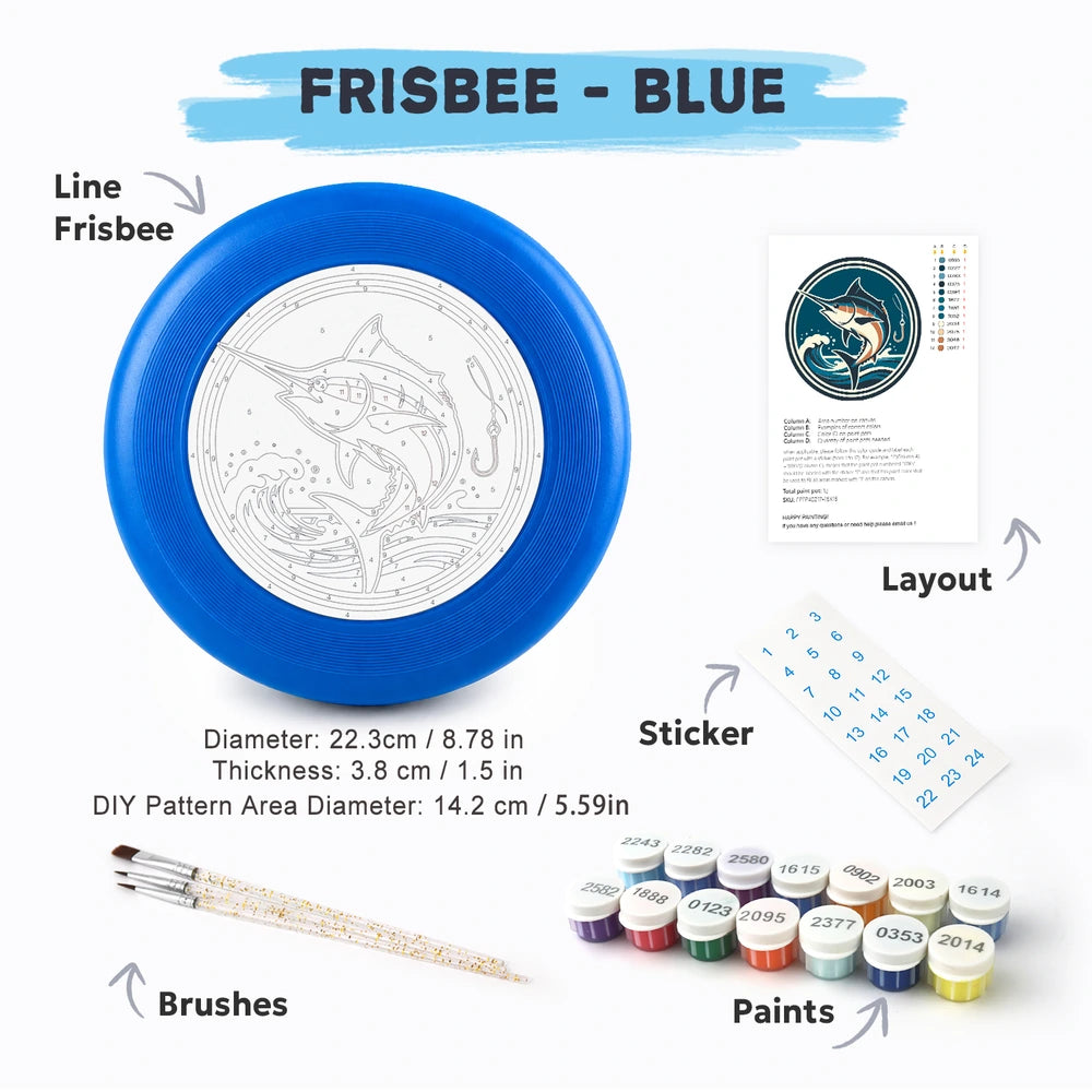 
Paint by Numbers - Frisbee | Leaping Marlin