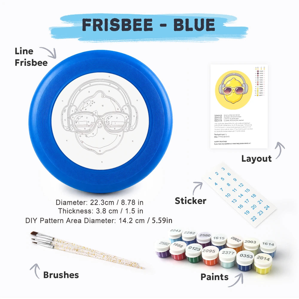 
Paint by Numbers - Frisbee | Lemon with Headphones