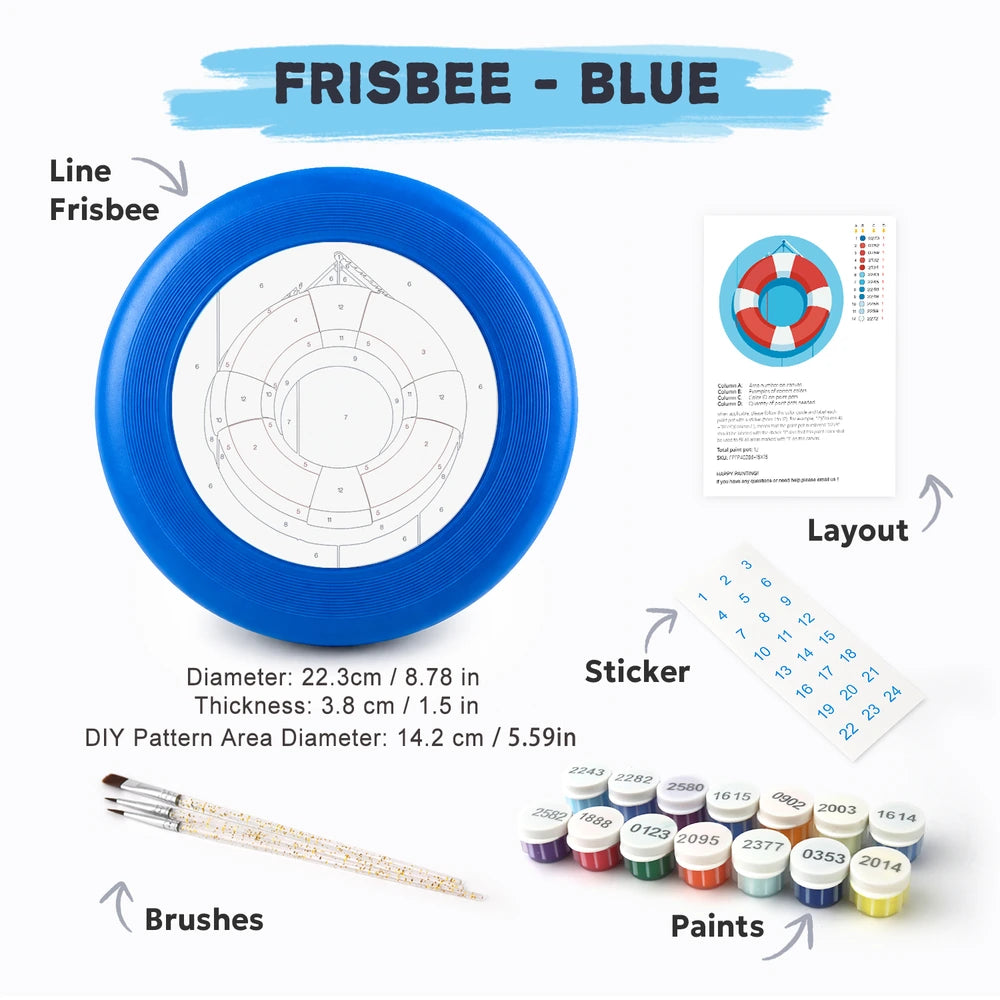 
Paint by Numbers - Frisbee | Life Ring