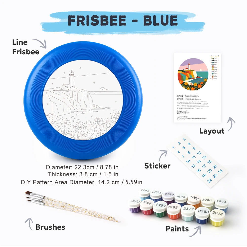 
Paint by Numbers - Frisbee | Lighthouse on the Cliff