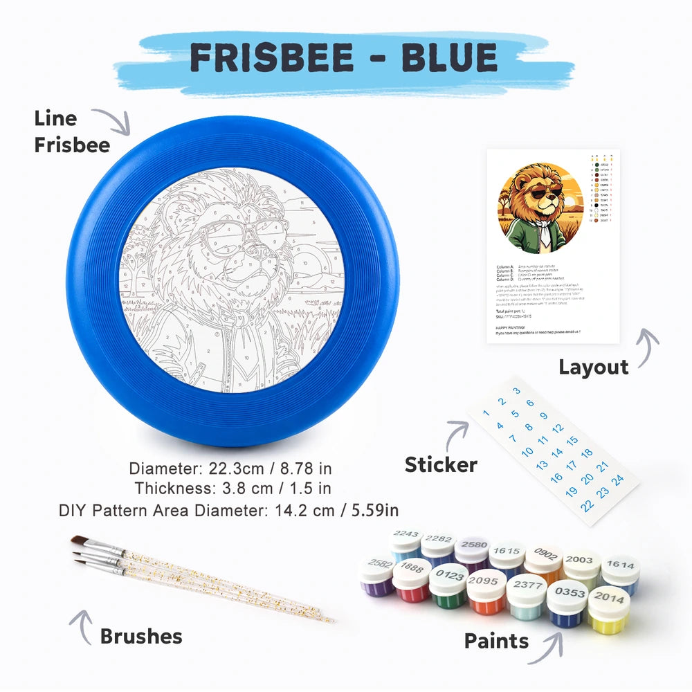 Paint by Numbers - Frisbee | Lion in a Jacket