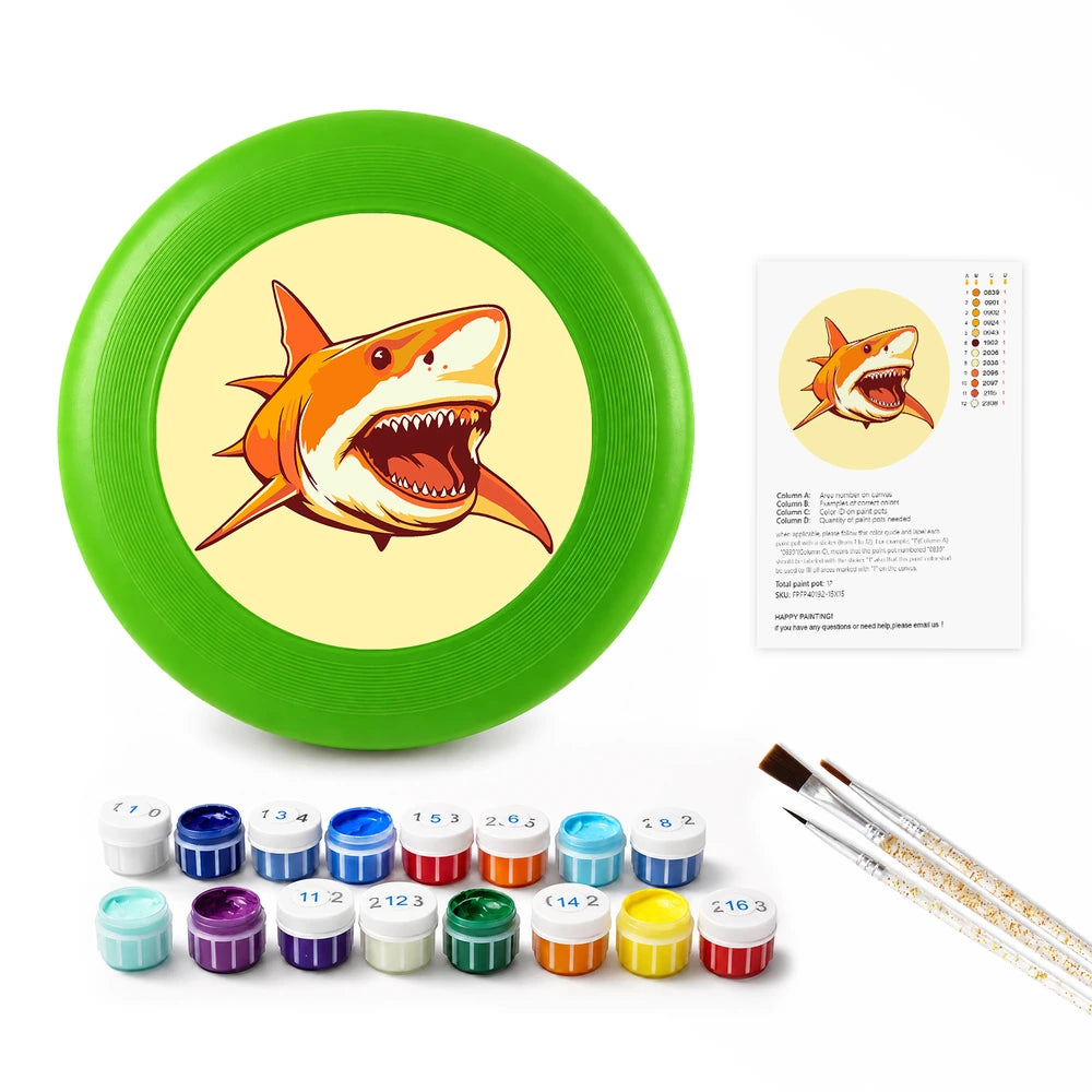 Paint by Numbers - Frisbee | Orange Shark