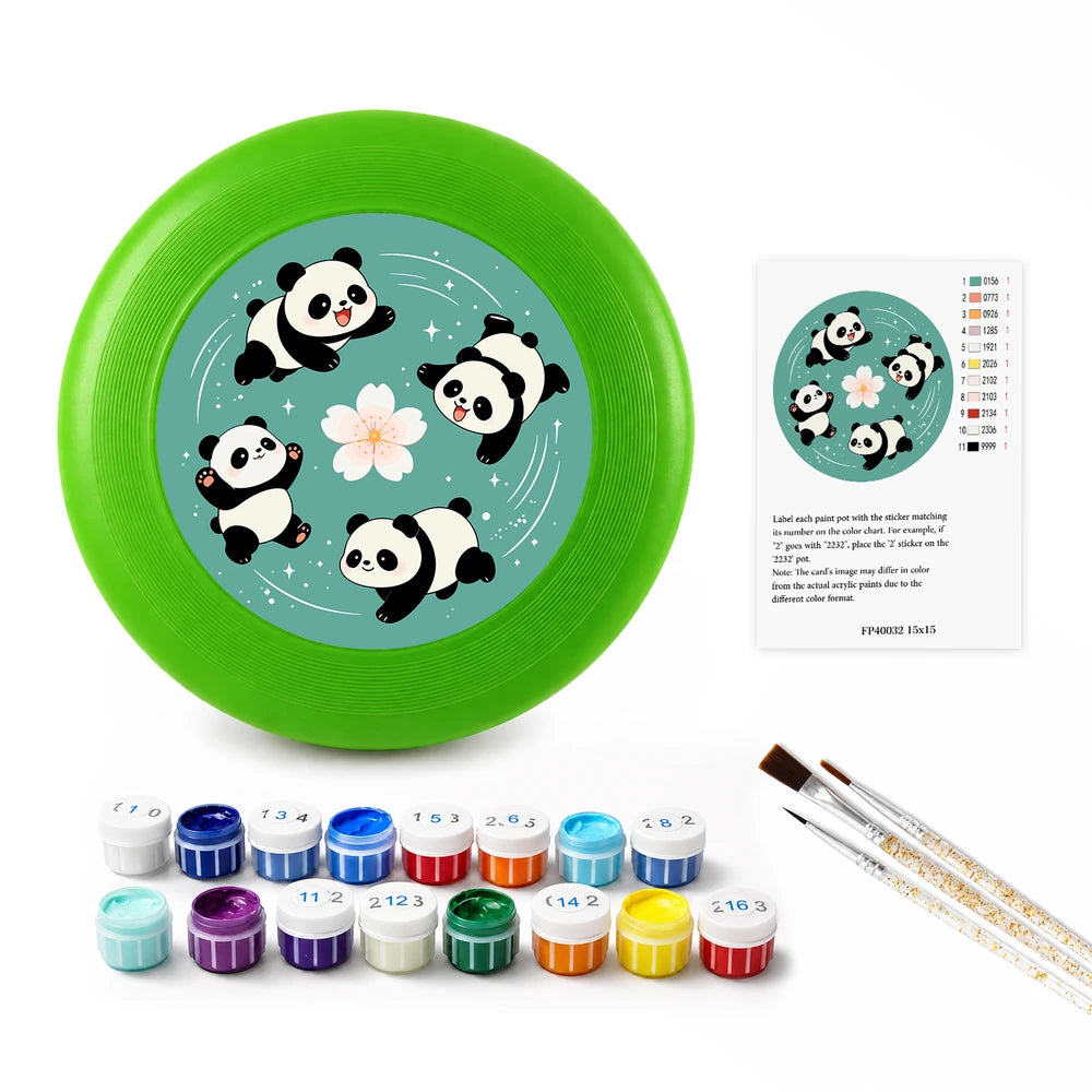 
Paint by Numbers - Frisbee | Pandas and Blossom