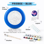 Paint by Numbers - Frisbee | Pink Wave Swirl
