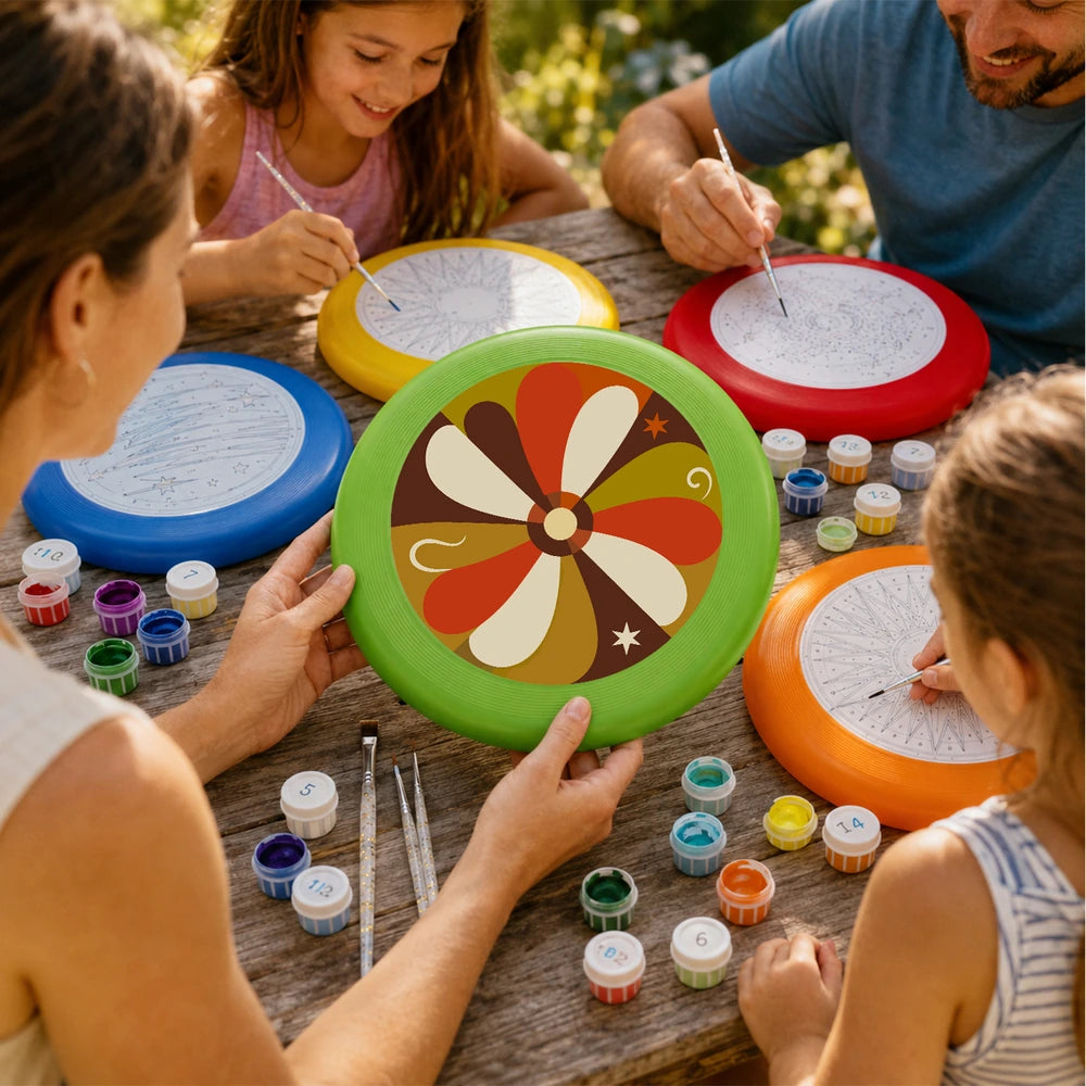 Paint by Numbers - Frisbee | Retro Brown Flower