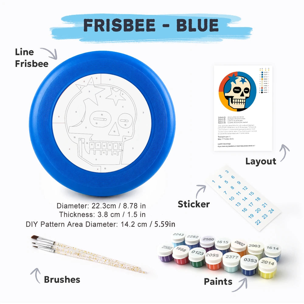 
Paint by Numbers - Frisbee | Star Skull