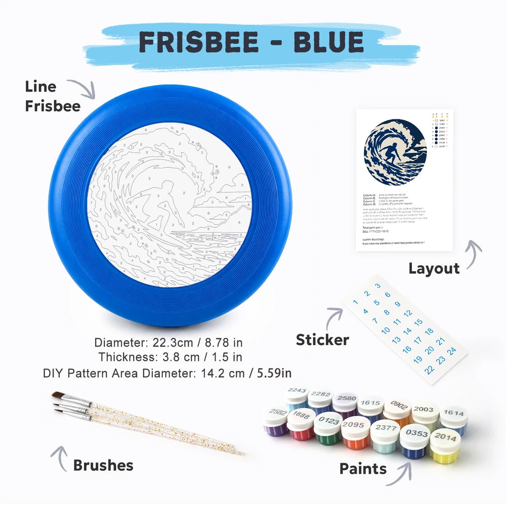 
Paint by Numbers - Frisbee | Surfer in the Wave