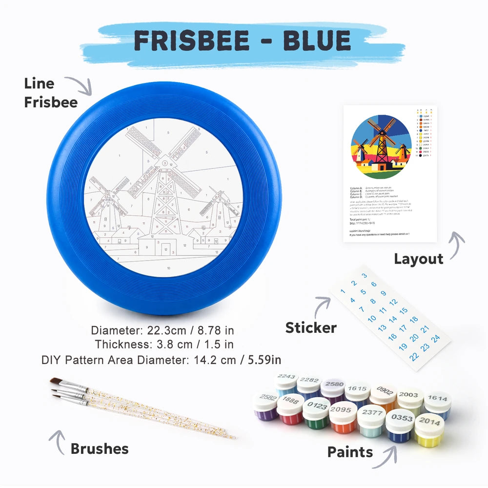 
Paint by Numbers - Frisbee | Village Windmills