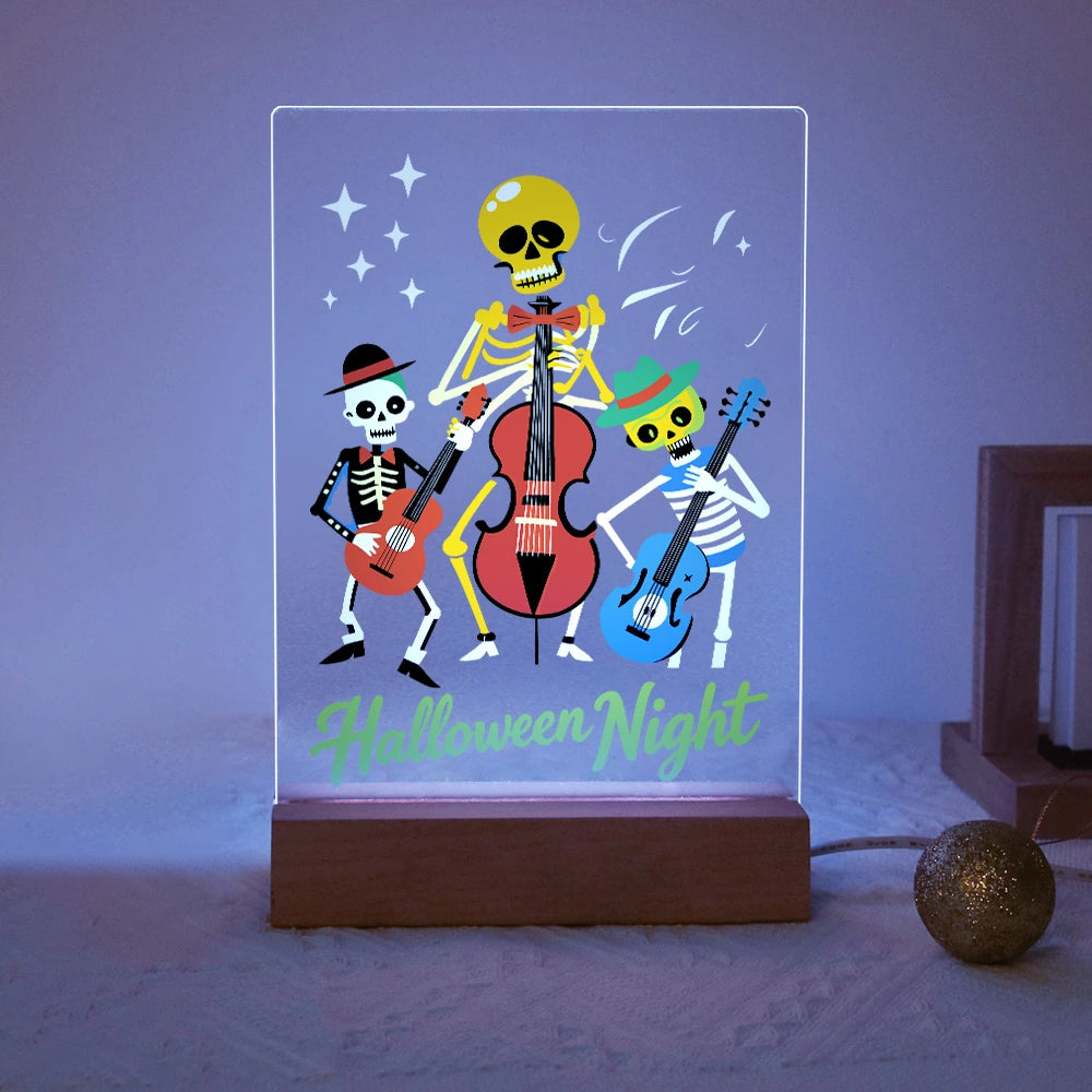 Paint by Numbers - Halloween Light | Skeleton Orchestra Night
