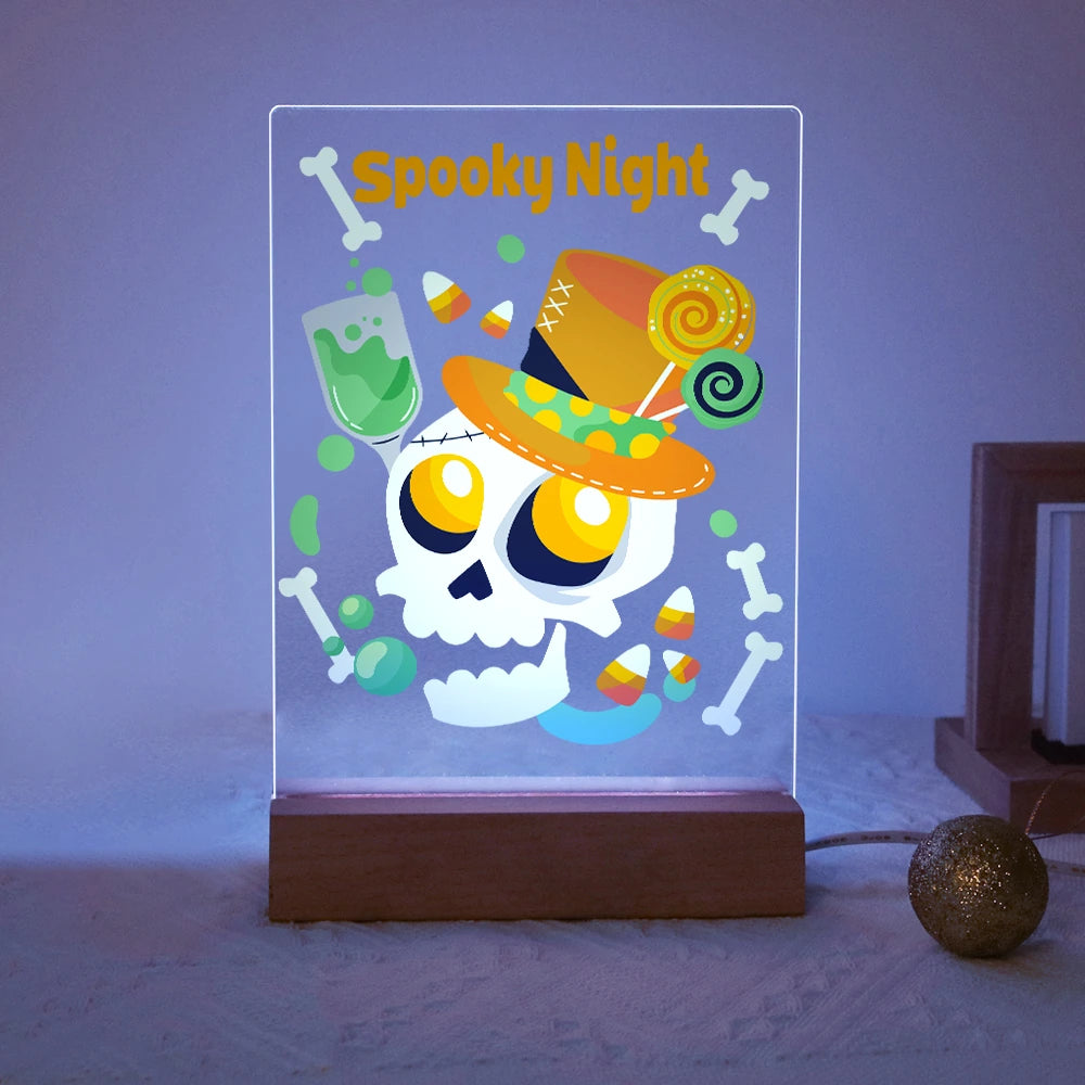 Paint by Numbers - Halloween Light | Spooky Night Party Skull