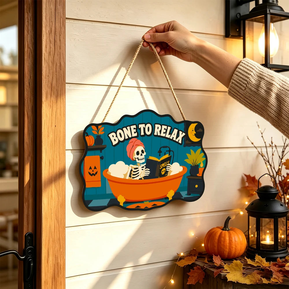 Paint by Numbers - Wooden Door Hanger | Bone to Relax