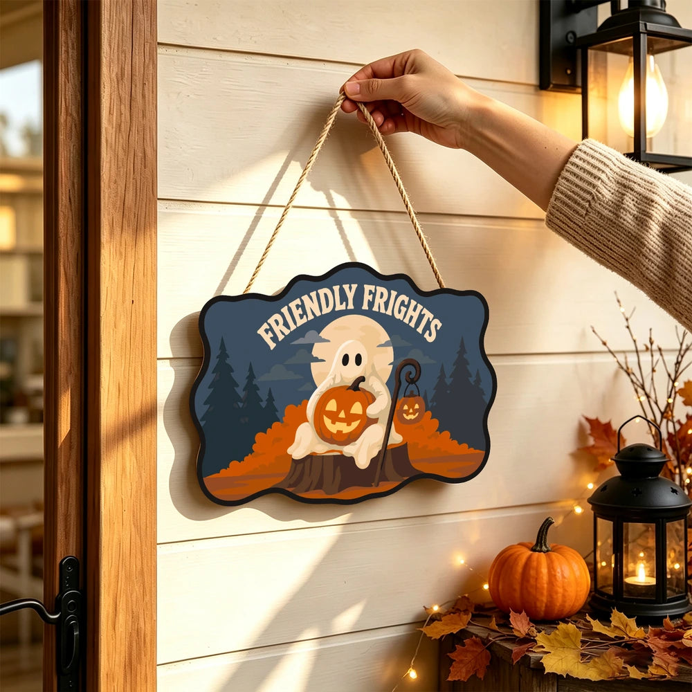 Paint by Numbers - Wooden Door Hanger | Friendly Frights
