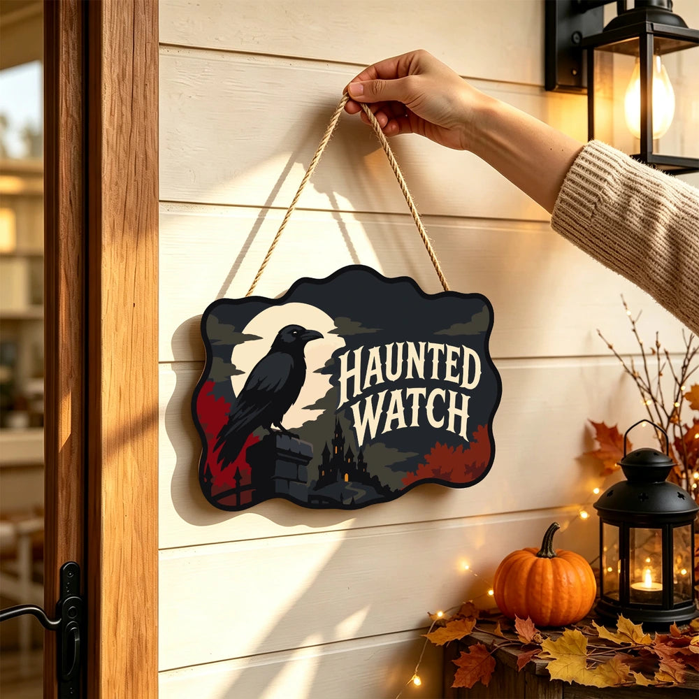 Paint by Numbers - Wooden Door Hanger | Haunted Watch