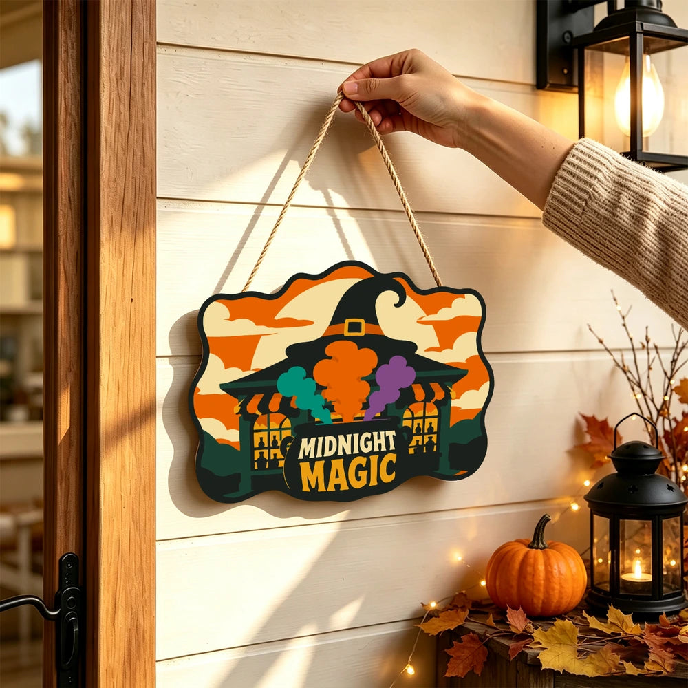 Paint by Numbers - Wooden Door Hanger | Midnight Magic