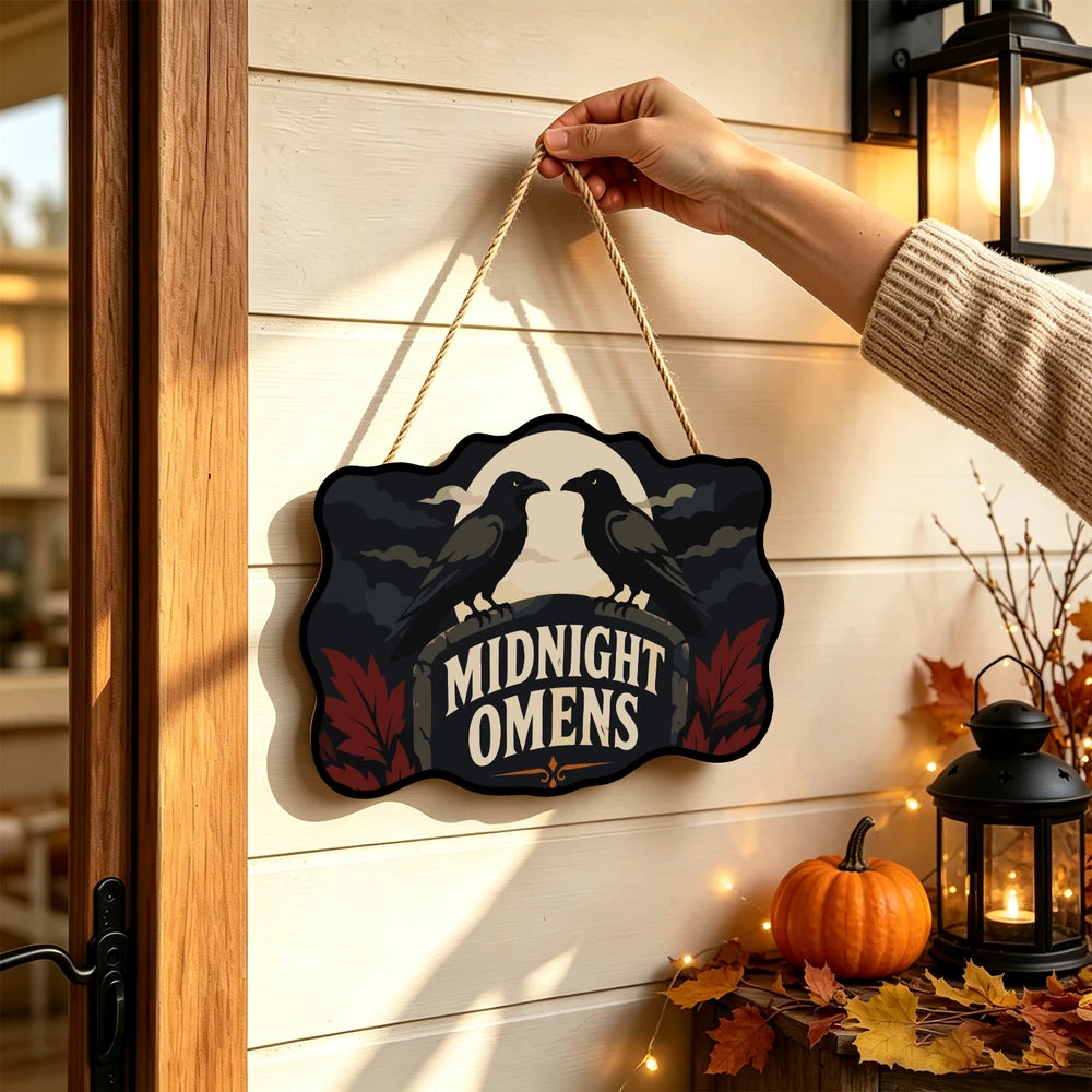 
Paint by Numbers - Wooden Door Hanger | Midnight Omens