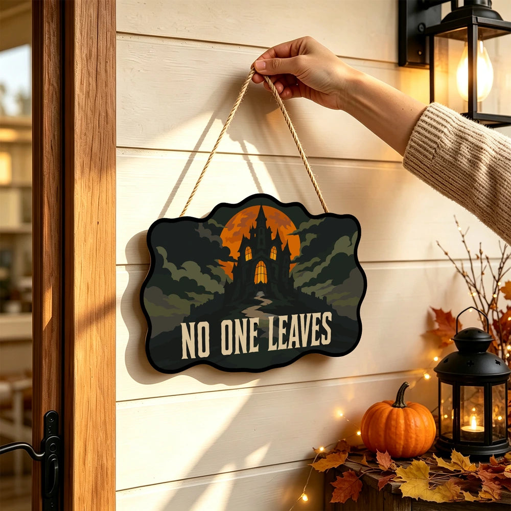 Paint by Numbers - Wooden Door Hanger | No One Leaves