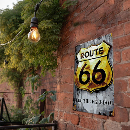 Paint by Numbers – Vintage Road Sign Art | Route 66 Freedom