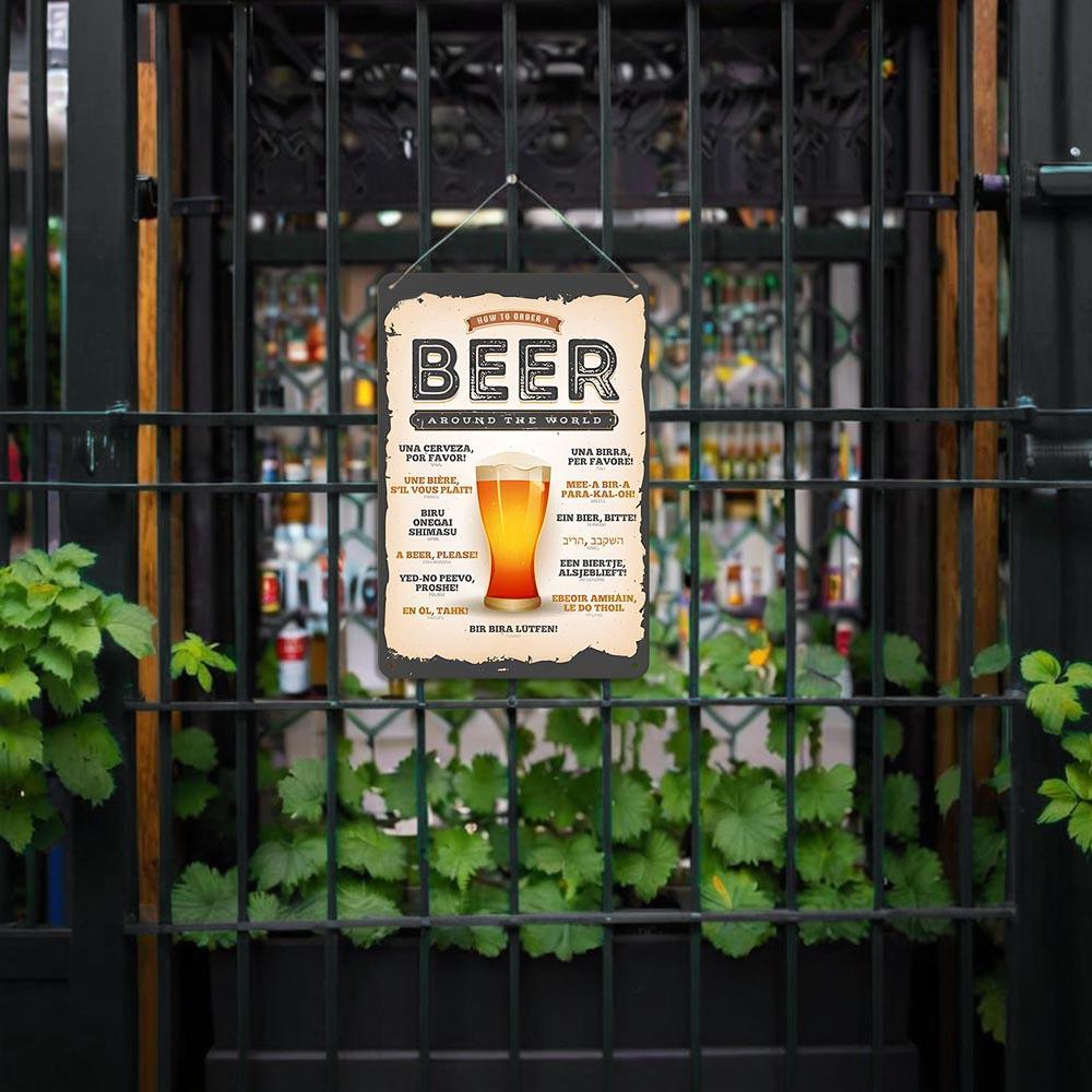 Paint by Numbers – Vintage Metal Bar Art | Beer Around the World