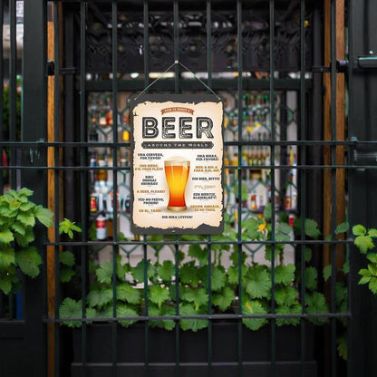 Paint by Numbers – Vintage Metal Bar Art | Beer Around the World