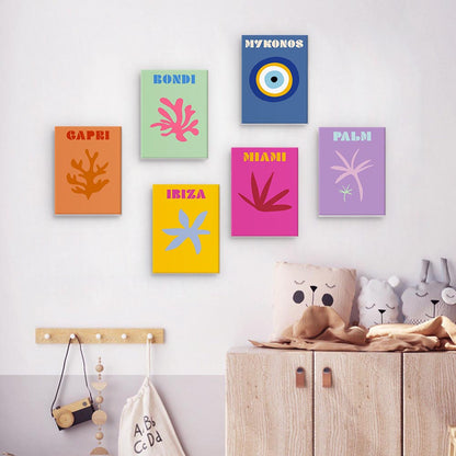 Paint by Numbers - 6 Mini Paintings | Summer Destinations Set
