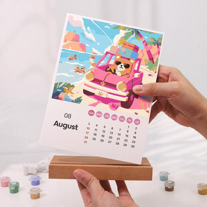 Paint by Numbers - 2025 Desk Calendar - Cute Critter Parade