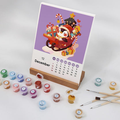 Paint by Numbers - 2025 Desk Calendar - Cute Critter Parade