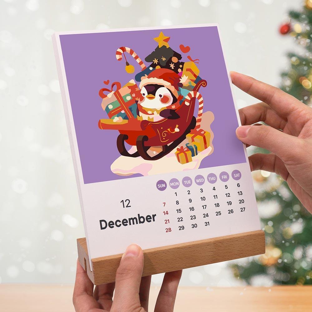 Paint by Numbers - 2025 Desk Calendar - Cute Critter Parade