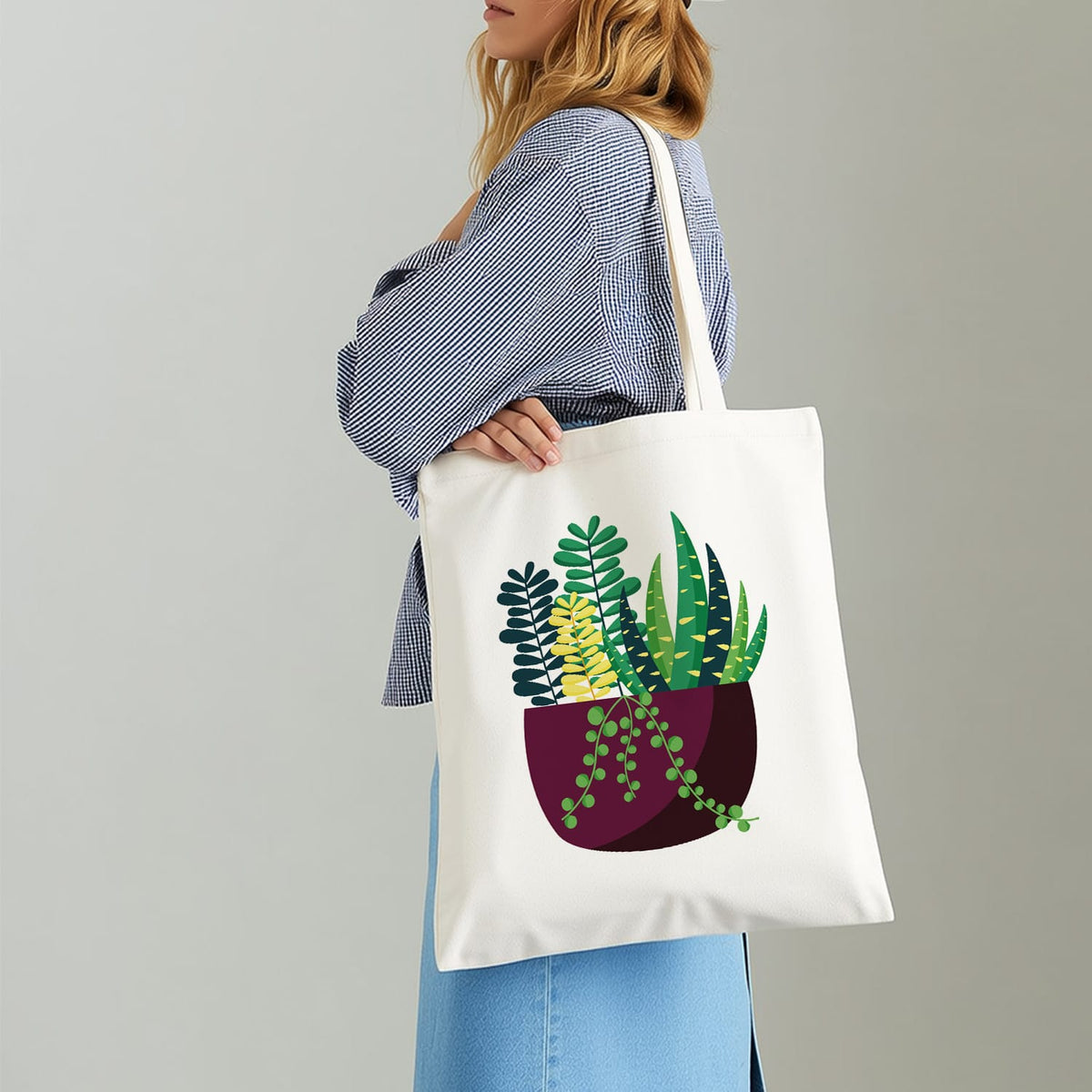 
Paint by Numbers - DIY Totebag | Succulent Garden
