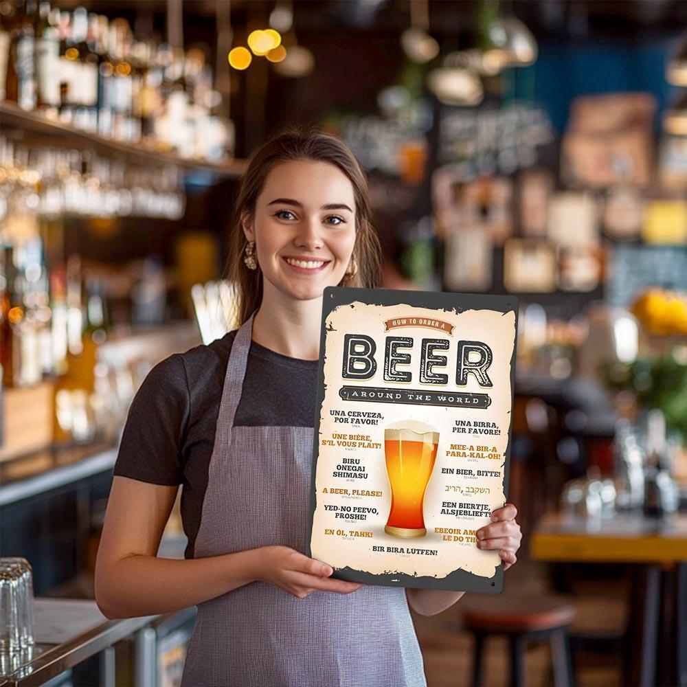 Paint by Numbers – Vintage Metal Bar Art | Beer Around the World