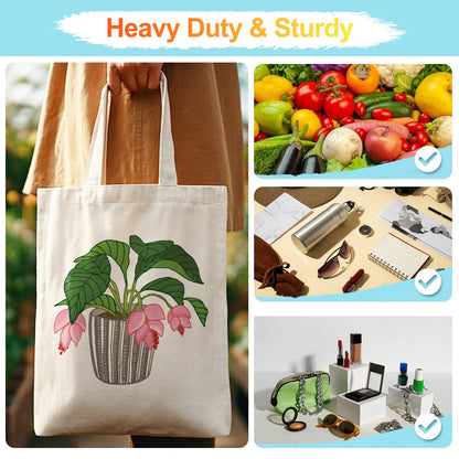 Paint by Numbers – DIY Totebag | Pink Bellflower