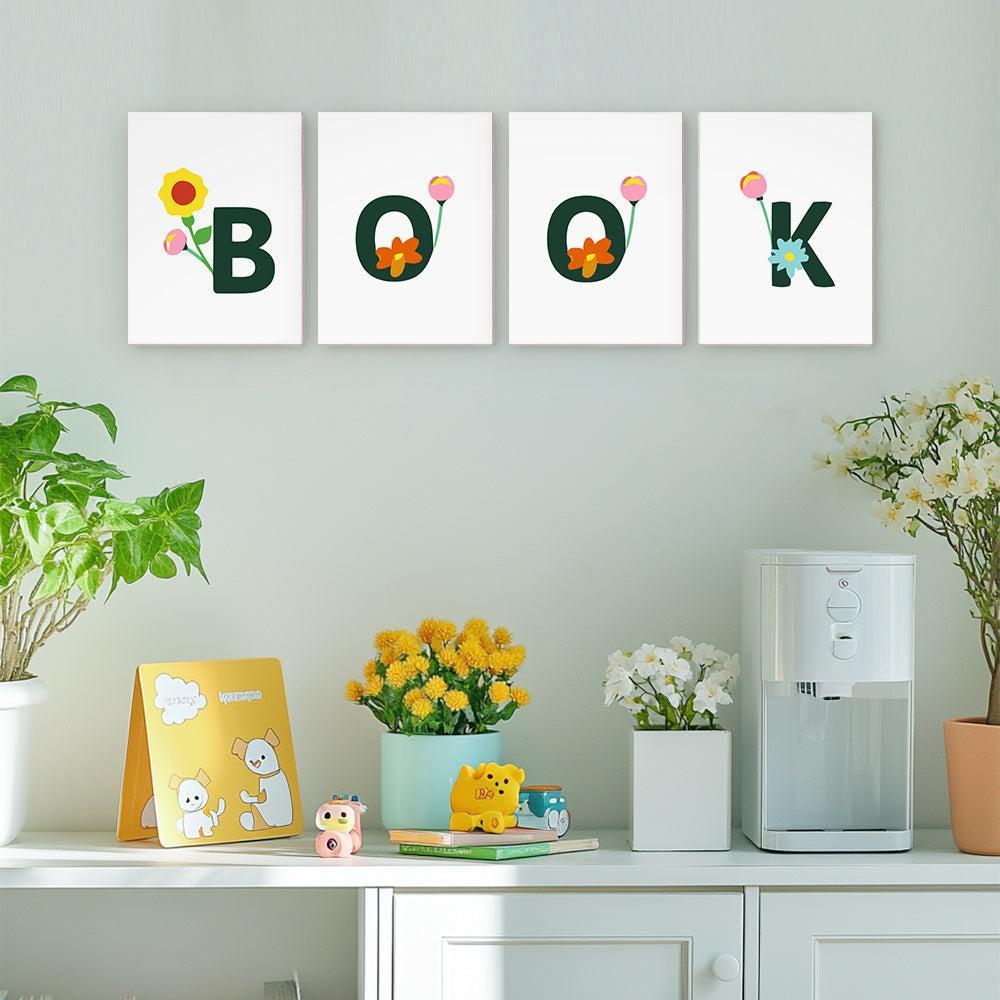 Paint by Numbers – Alphabet Painting Kit | A to Z Floral Letters