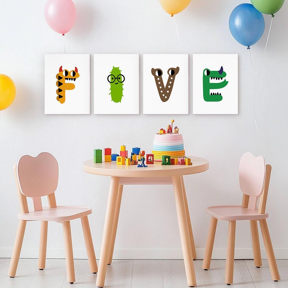 Paint by Numbers – Alphabet Painting Kit | A to Z Funny Monsters