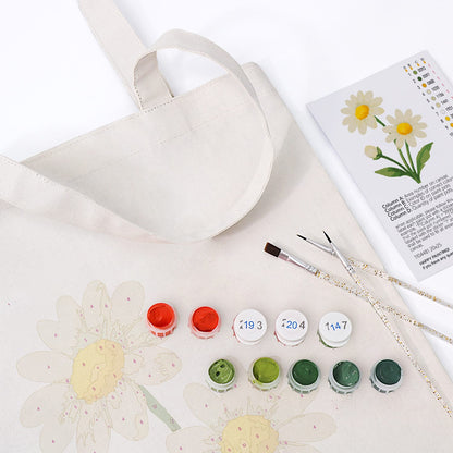 Paint by Numbers – DIY Totebag | Daisy Delight