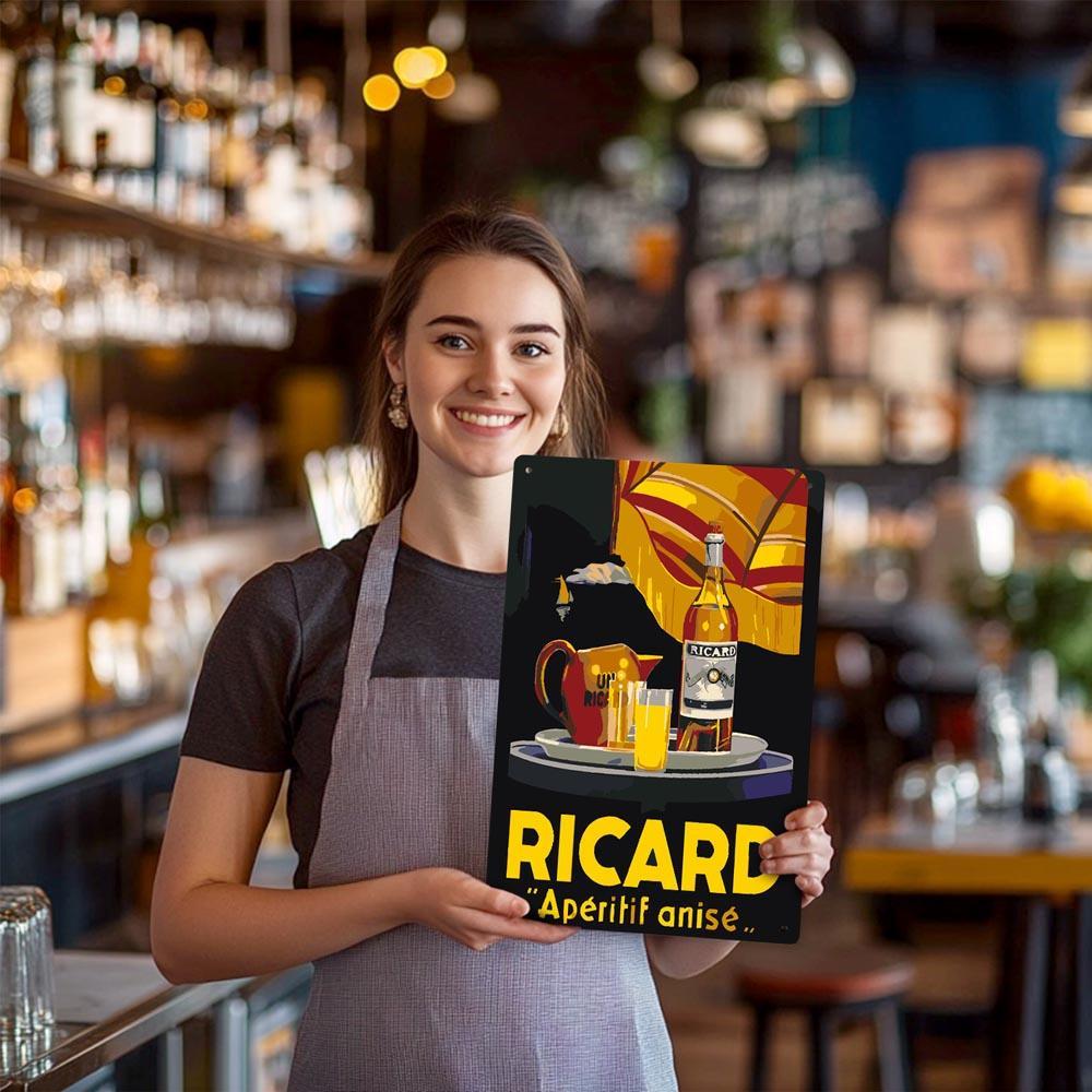 
Paint by Numbers – Vintage Bar Wall Art | Ricard Apéritif Anisé (Night Version)