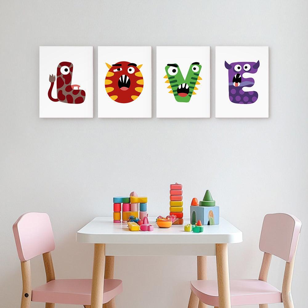 
Paint by Numbers – Alphabet Painting Kit | Bold & Colorful Monsters A–Z