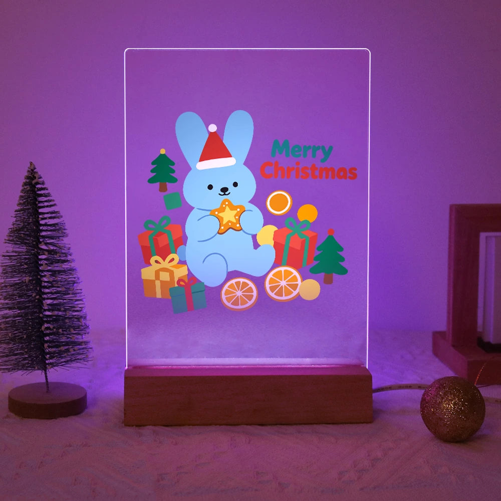 Paint by Numbers - Christmas Light | Blue Bunny with a Golden Star