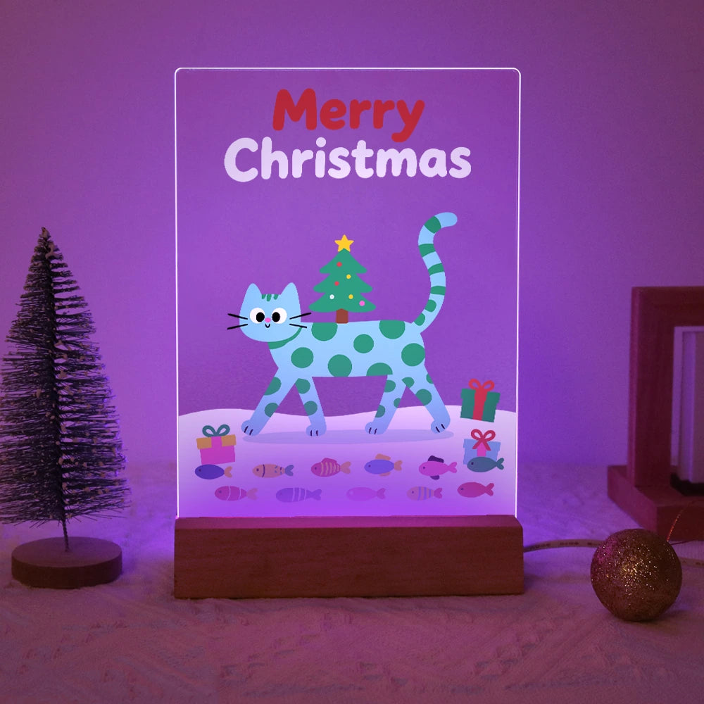 
Paint by Numbers - Christmas Light | Cat and Tree on Fish Parade