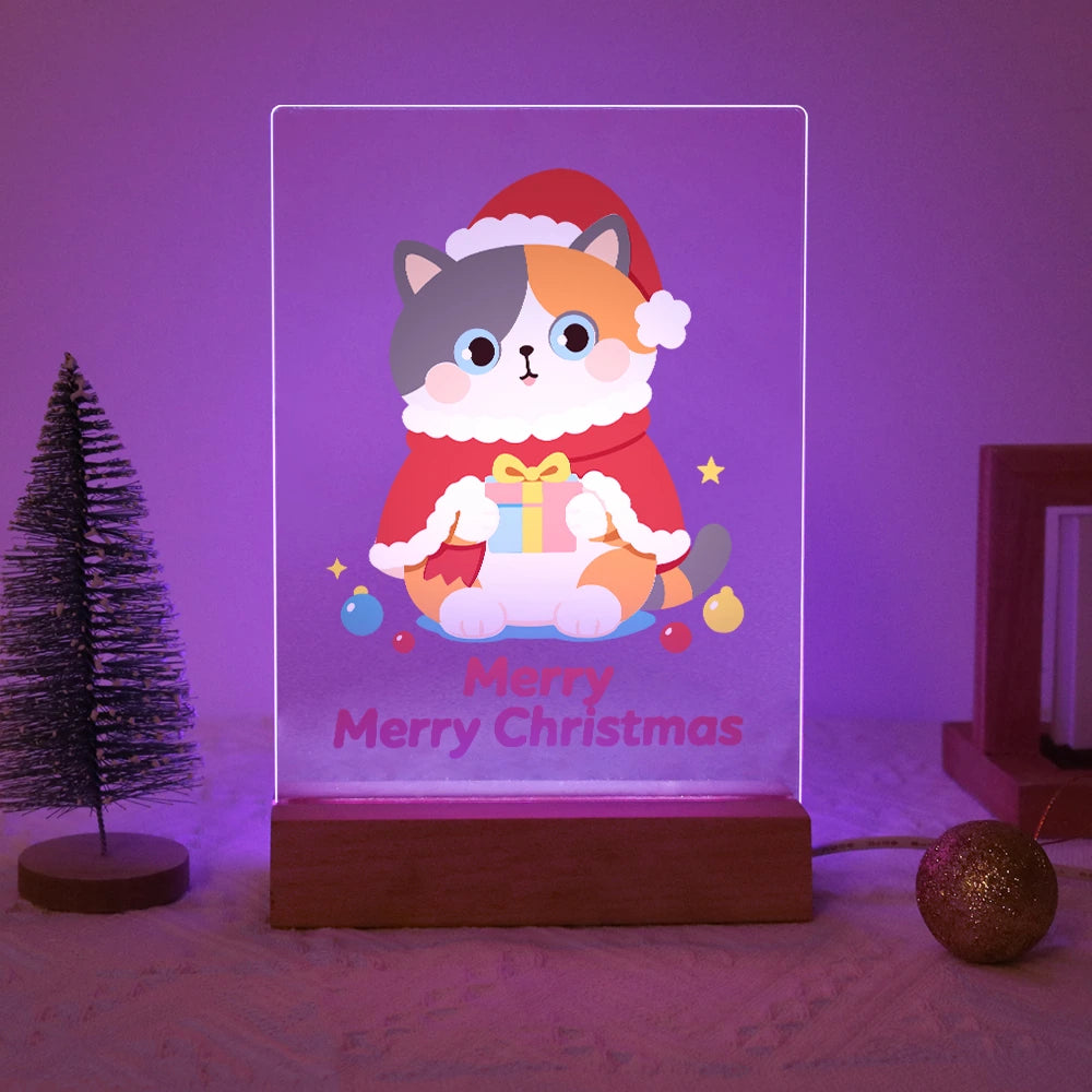 Paint by Numbers - Christmas Light | Cat in a Santa Cape
