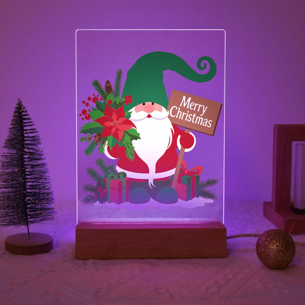 
Paint by Numbers - Christmas Light | Christmas Gnome with Poinsettia