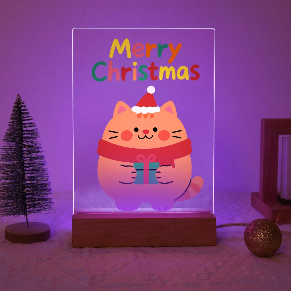 
Paint by Numbers - Christmas Light | Chubby Cat with a Present