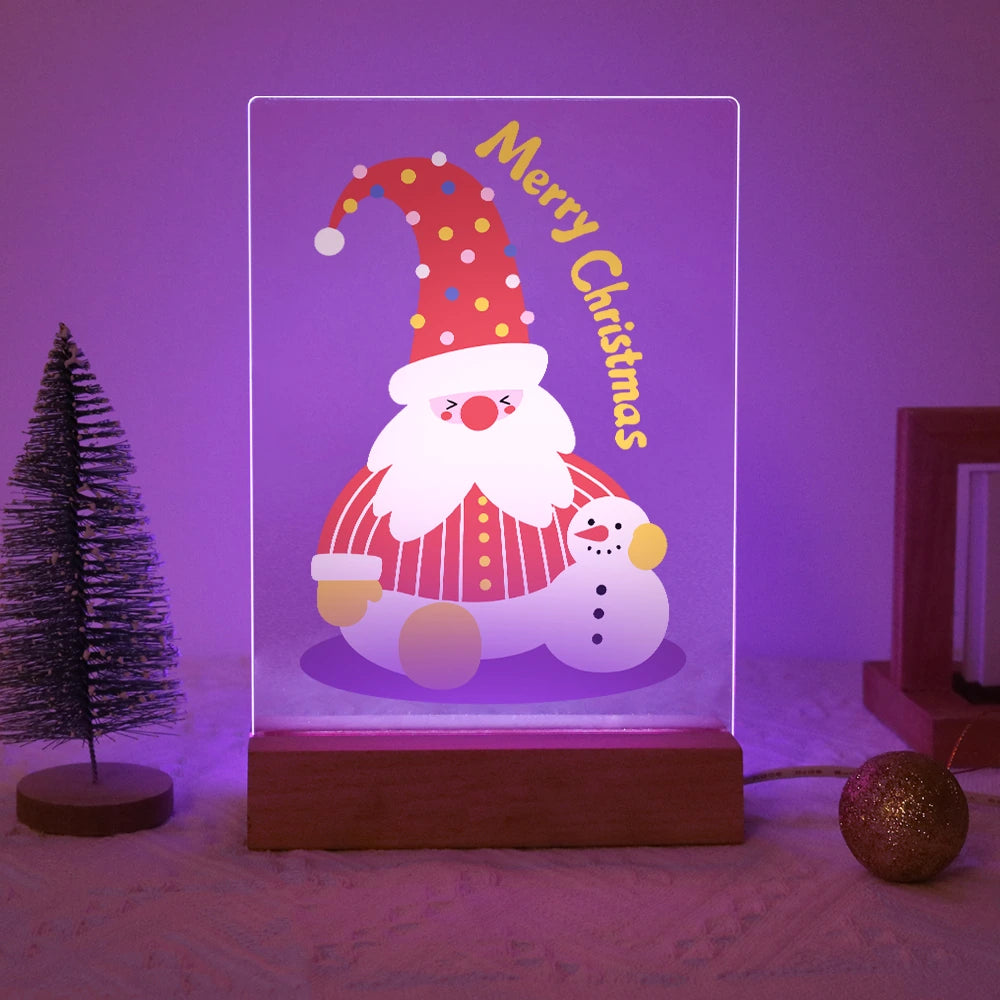 Paint by Numbers - Christmas Light | Cozy Gnome with Tiny Snowman