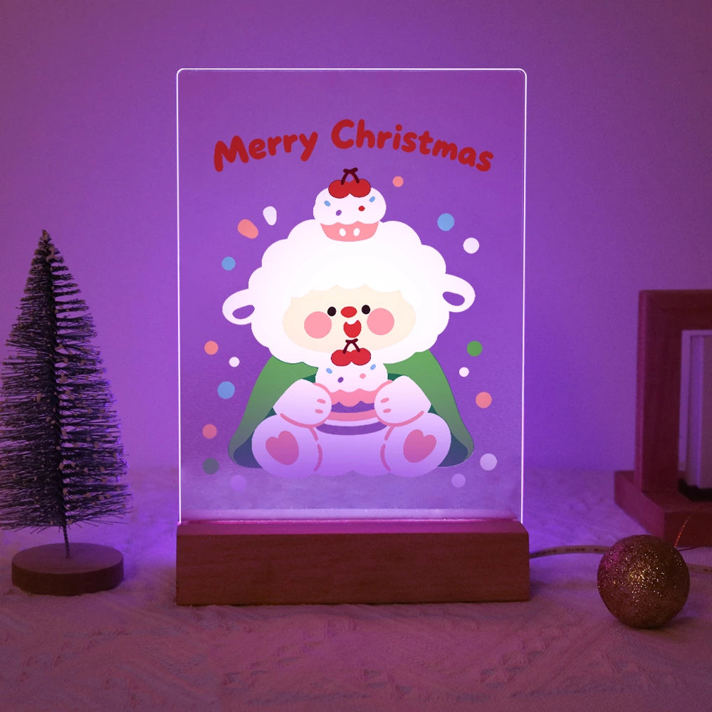 
Paint by Numbers - Christmas Light | Little Sheep with Cupcake