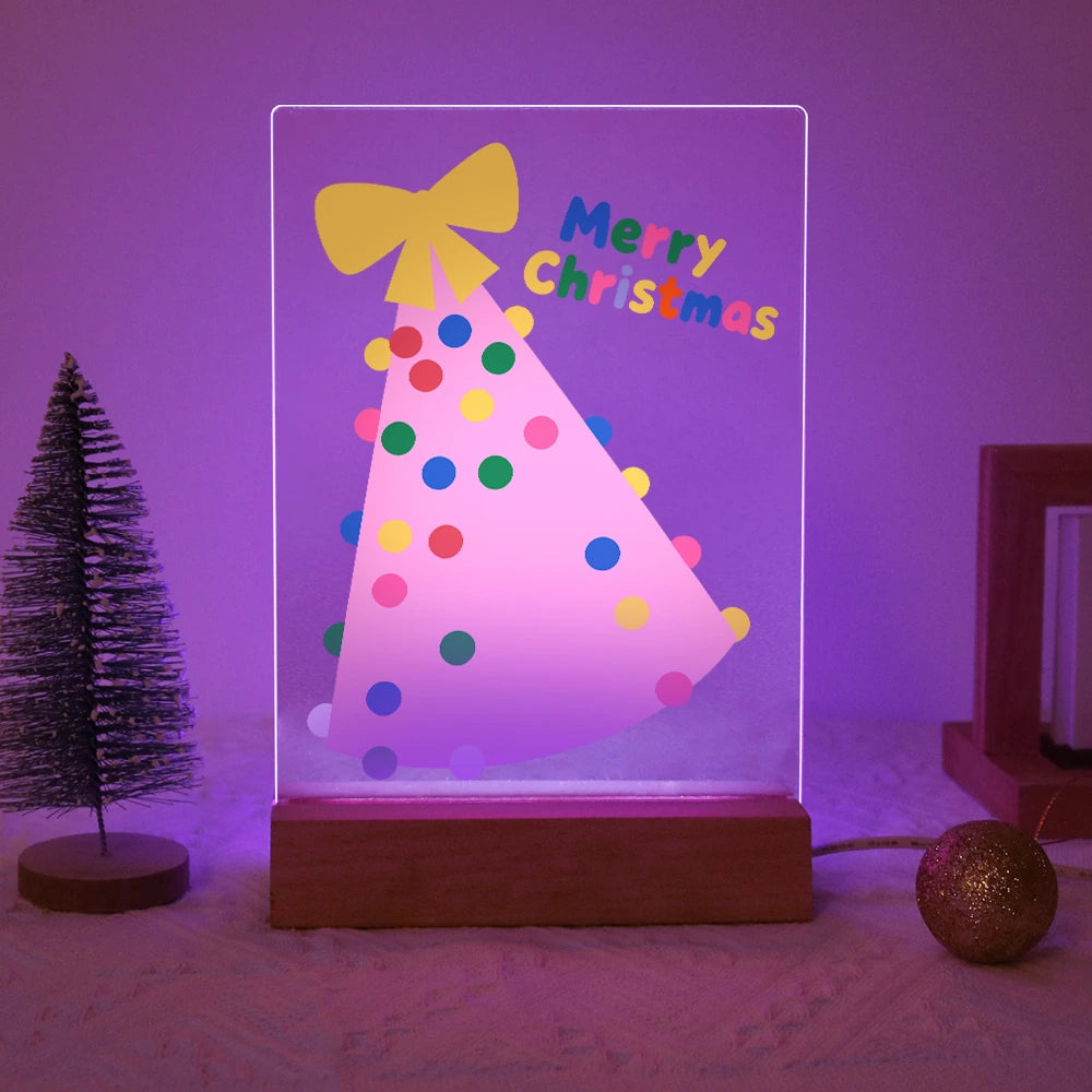 Paint by Numbers - Christmas Light | Pink Party Hat Tree