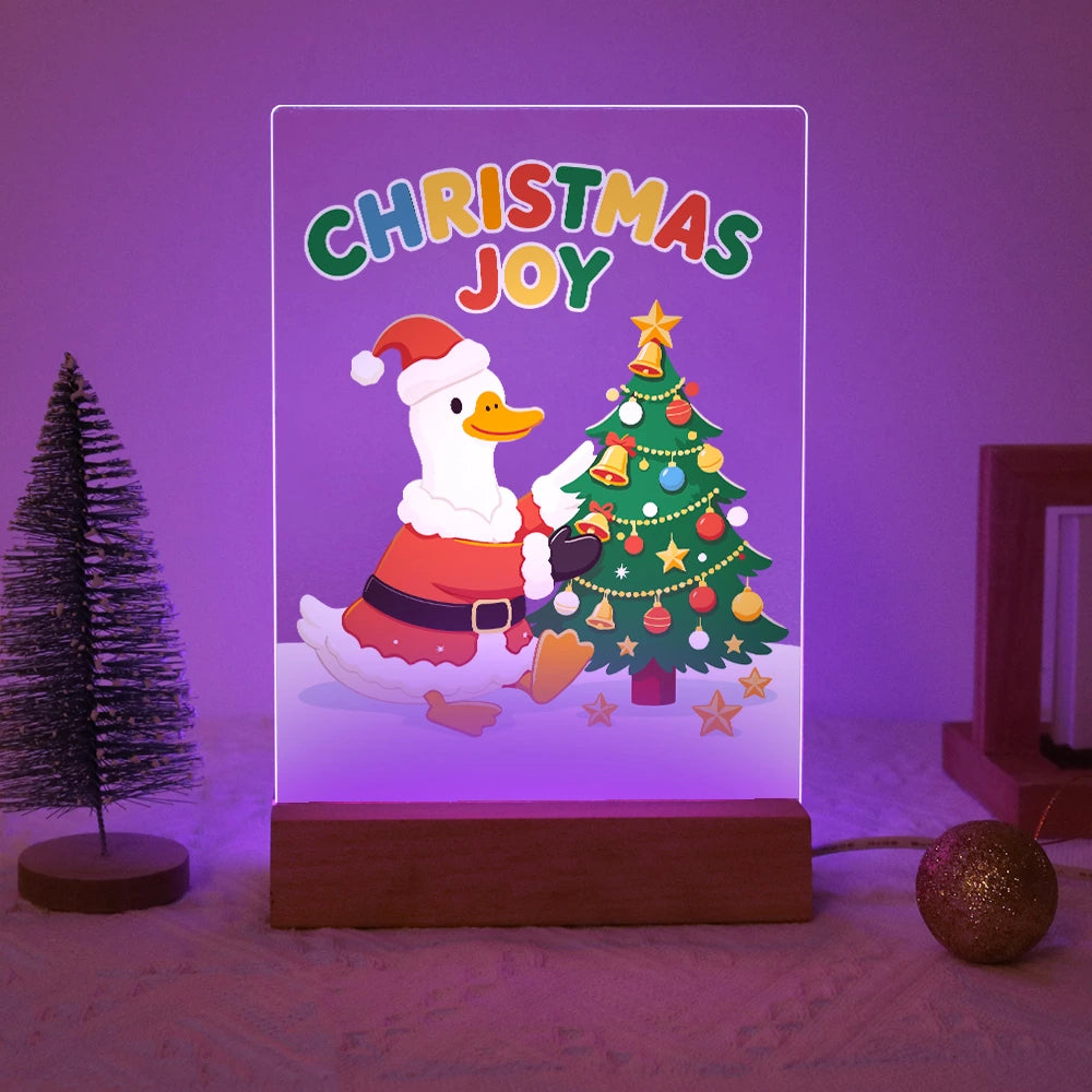 Paint by Numbers - Christmas Light | Santa Duck Decorating the Tree