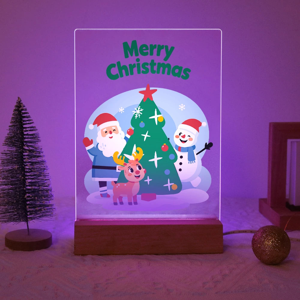 
Paint by Numbers - Christmas Light | Santa and Friends at the Tree
