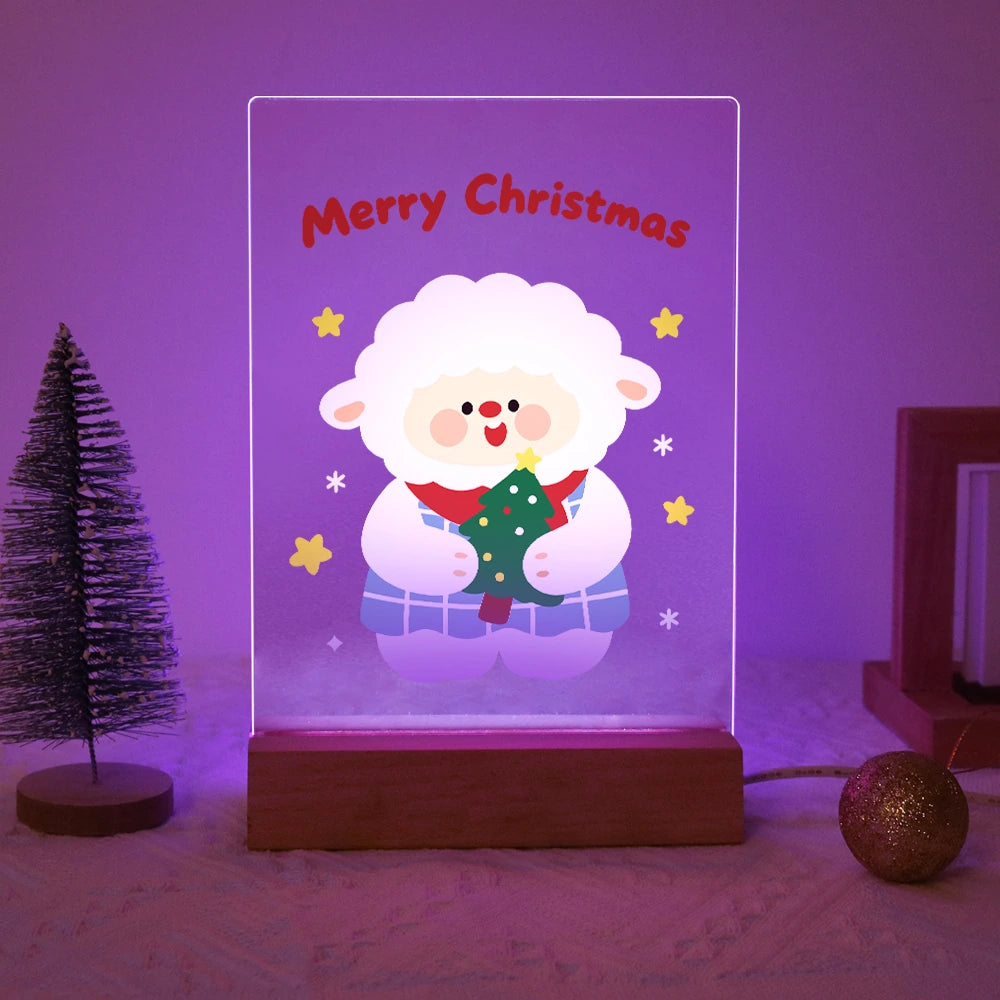 Paint by Numbers - Christmas Light | Sheep Holding a Christmas Tree
