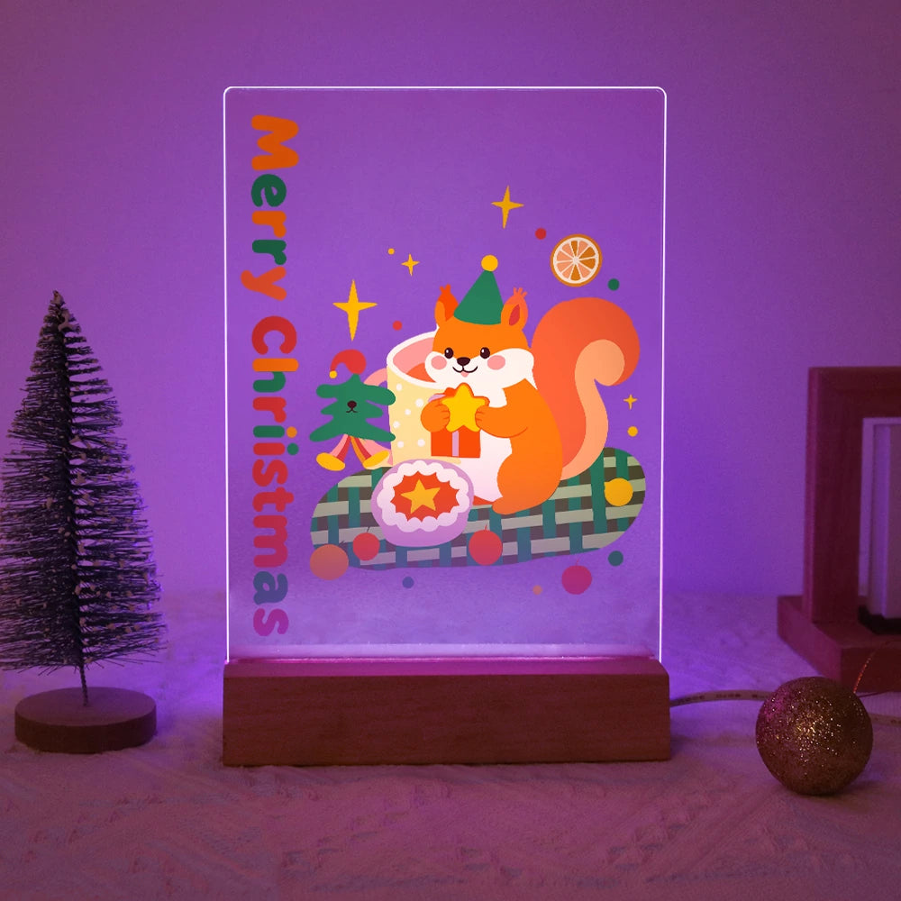 
Paint by Numbers - Christmas Light | Squirrel with Christmas Cake