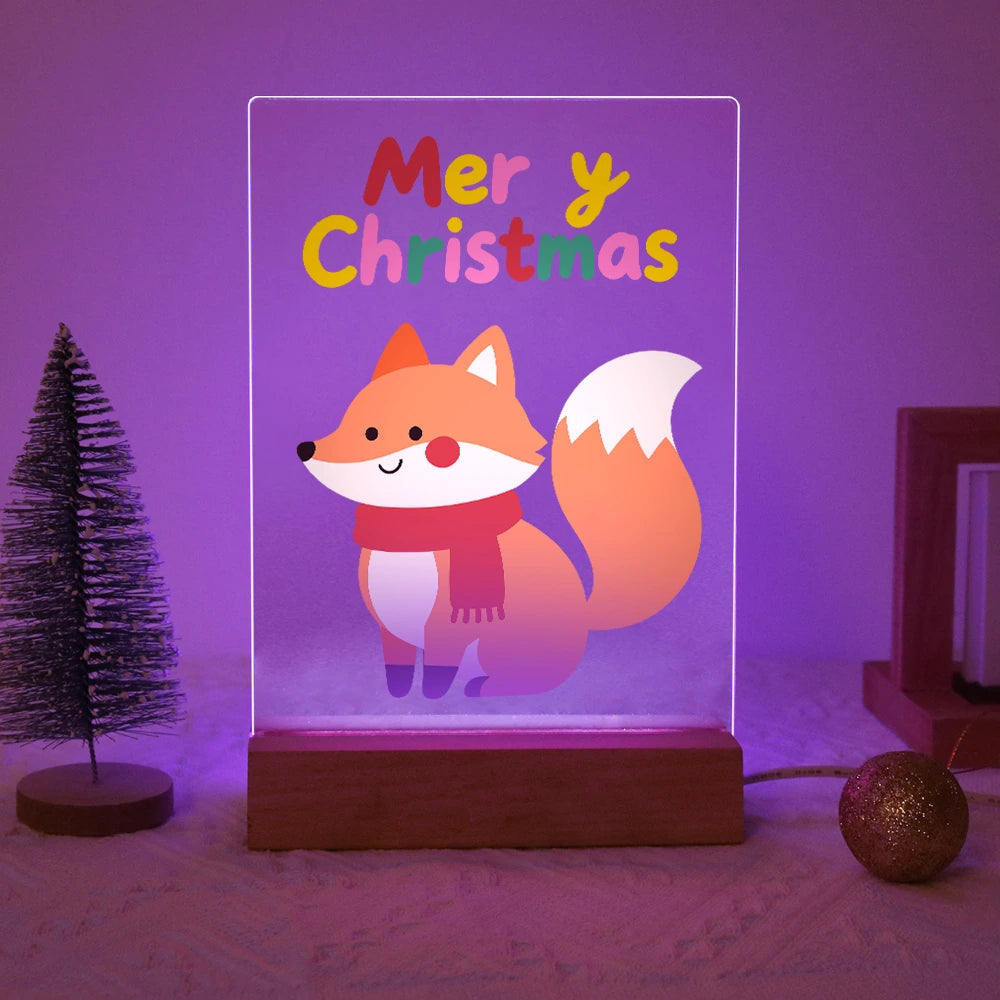 Paint by Numbers - Christmas Light | Winter Fox with a Red Scarf