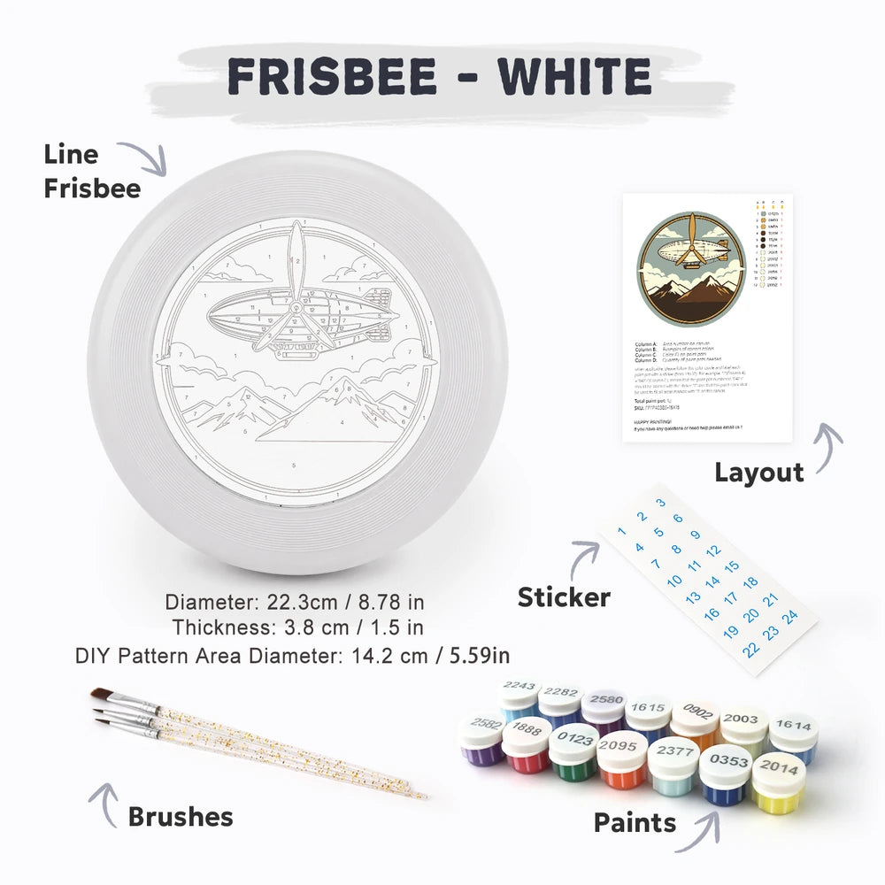 
Paint by Numbers - Frisbee | Airship over the Mountains