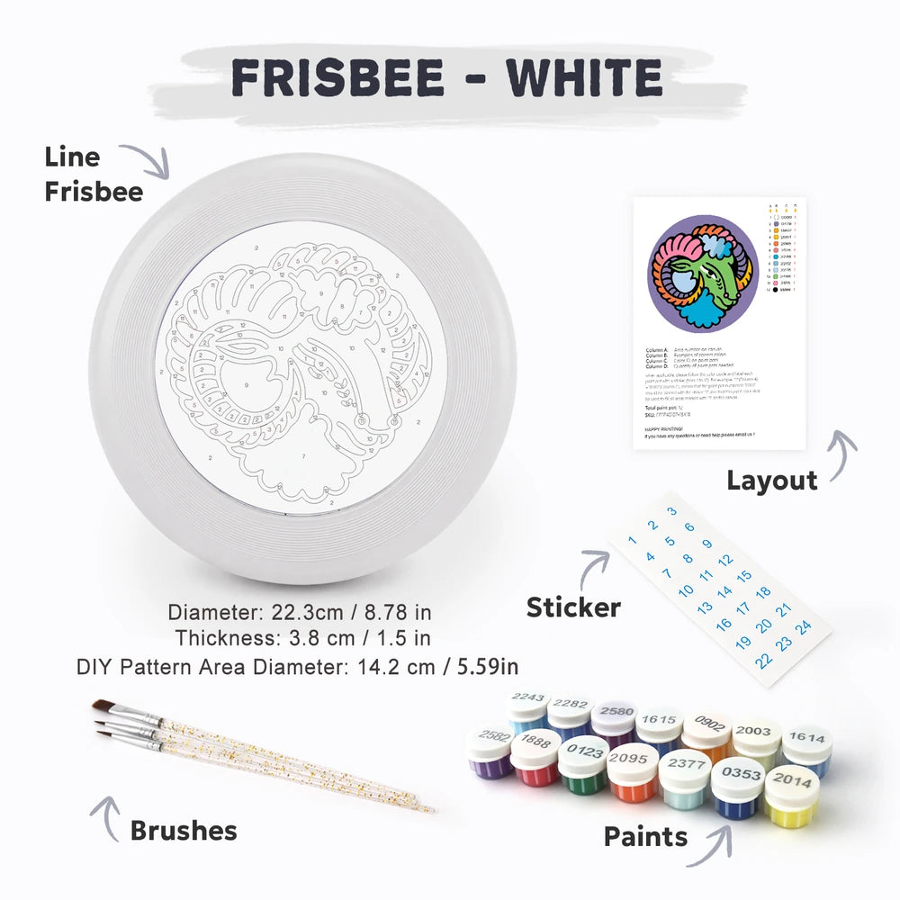 Paint by Numbers - Frisbee | Aries Ram Sign